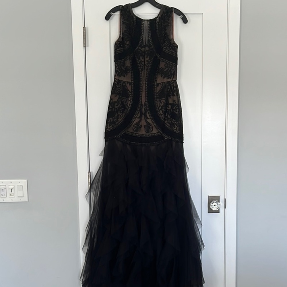 BCBGMaxAzria Black Lace Maxi Dress